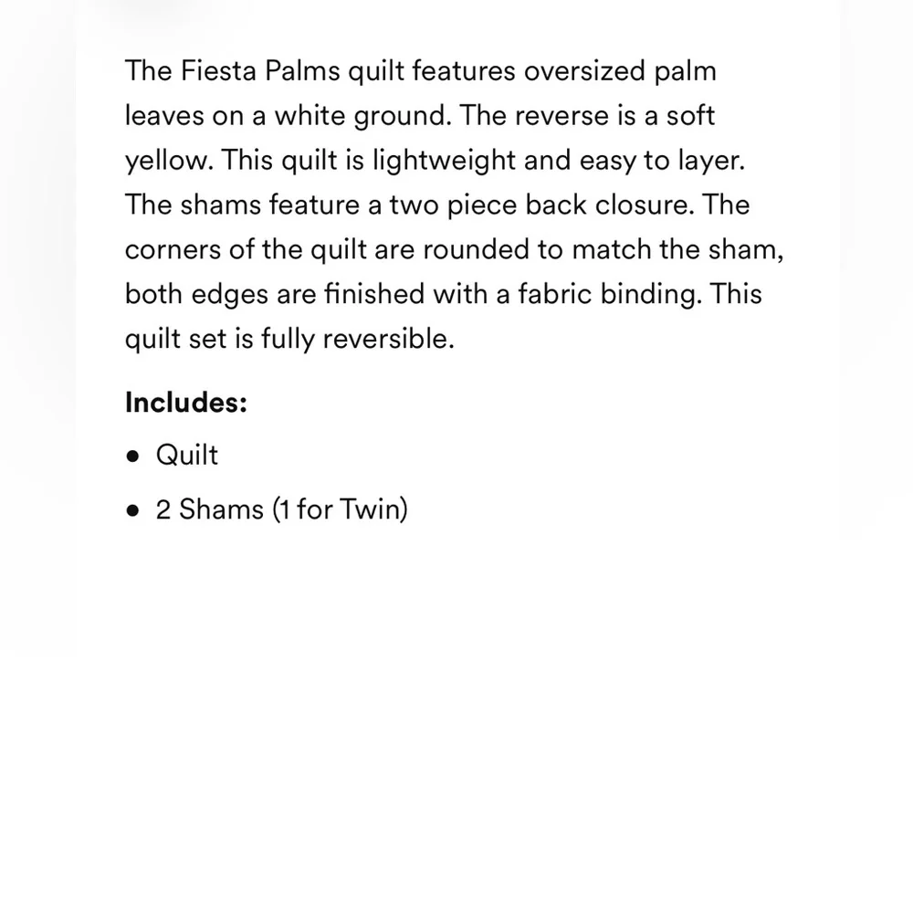 Tommy Bahama Tropical Palm Leaf Quilt Set in Green and White